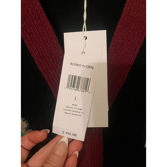 Lacoste Unisex Golfer Motif Cardigan NEW NWT - Picture 4 of 6